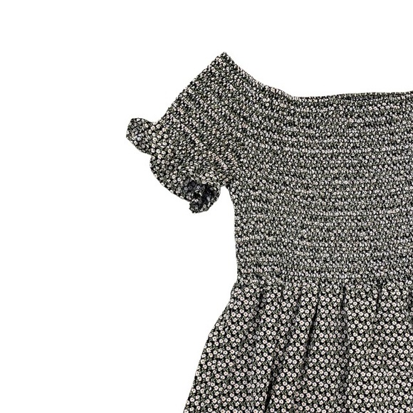 SHEIN Floral Shirred Flounce Sleeve Maxi Dress - Picture 2 of 3